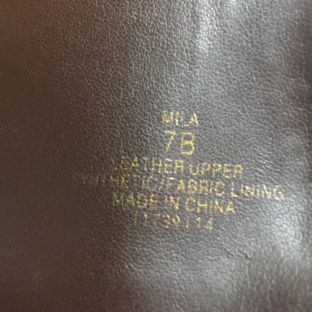 Ralph Lauren Brown Leather Tall Boot Size 7 - Picture 5 of 5